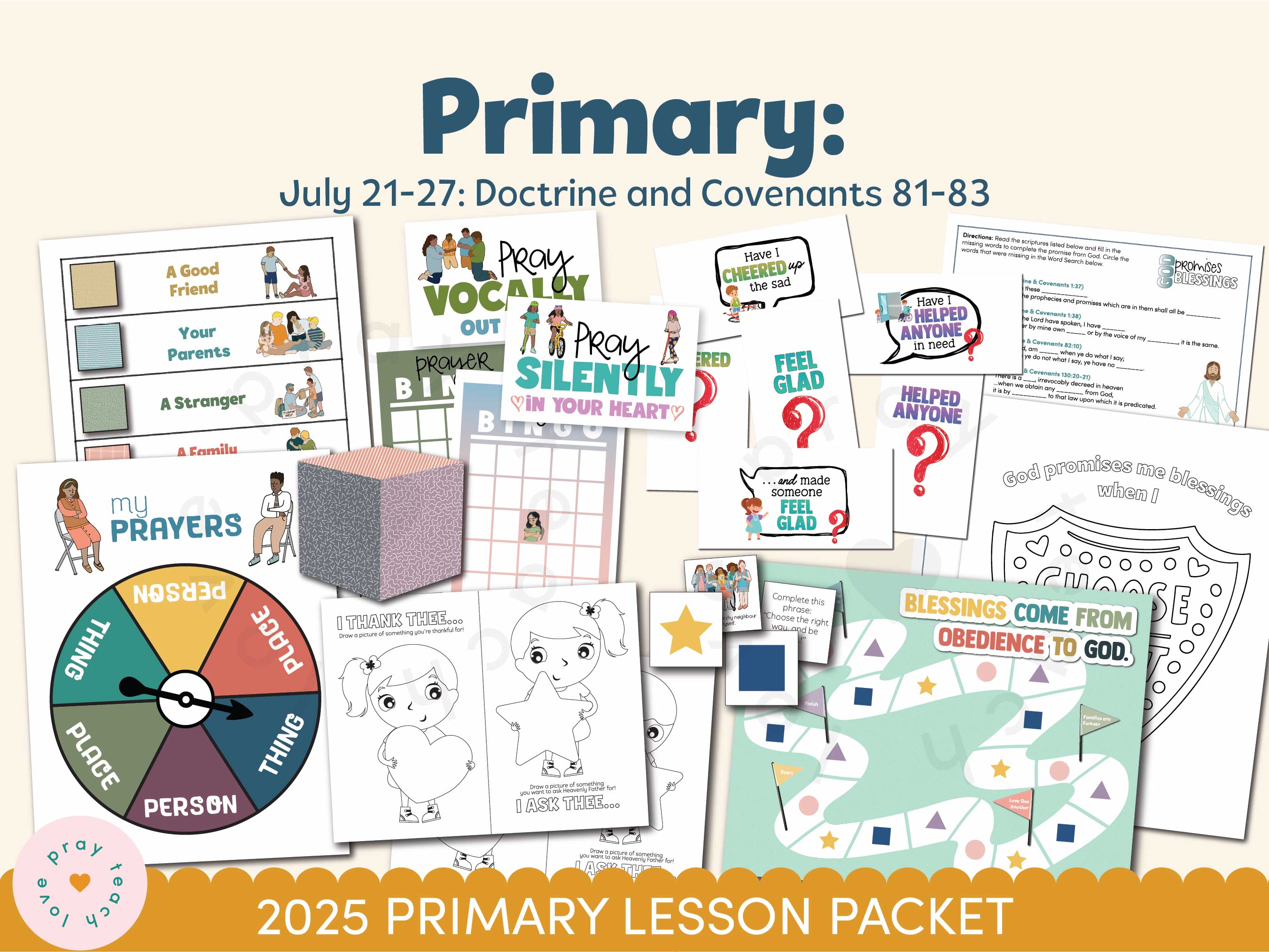 Activities and Learning Ideas for Primary Children July 21–27: Where “Much Is Given Much Is Required” | Doctrine and Covenants 81-83 | A companion to "Come, Follow Me—For Home and Church: Doctrine and Covenants 2025"