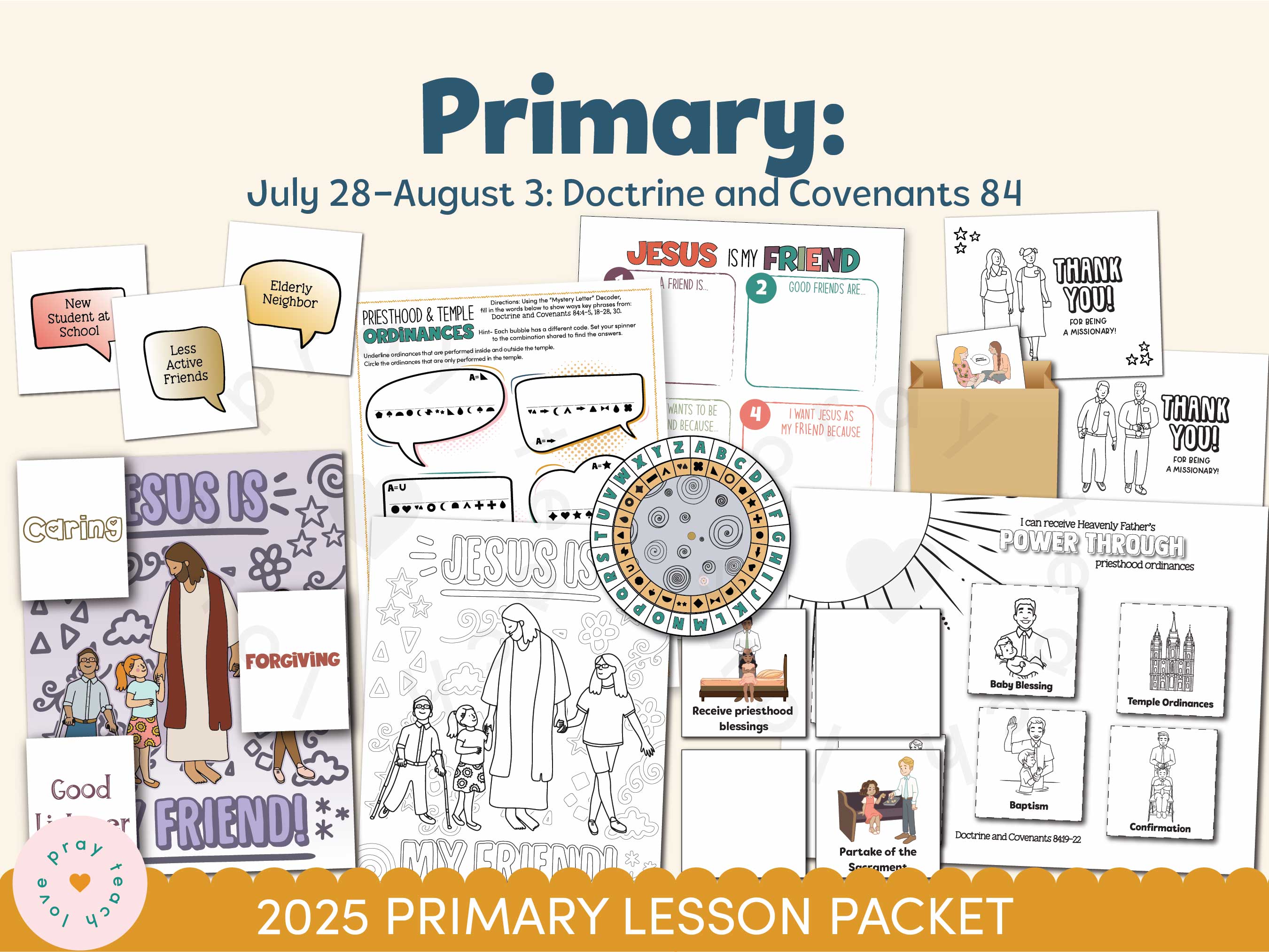 Activities and Learning Ideas for Primary Children July 28–August 3: “The Power of Godliness” | Doctrine and Covenants 84 | A companion to "Come, Follow Me—For Home and Church: Doctrine and Covenants 2025"