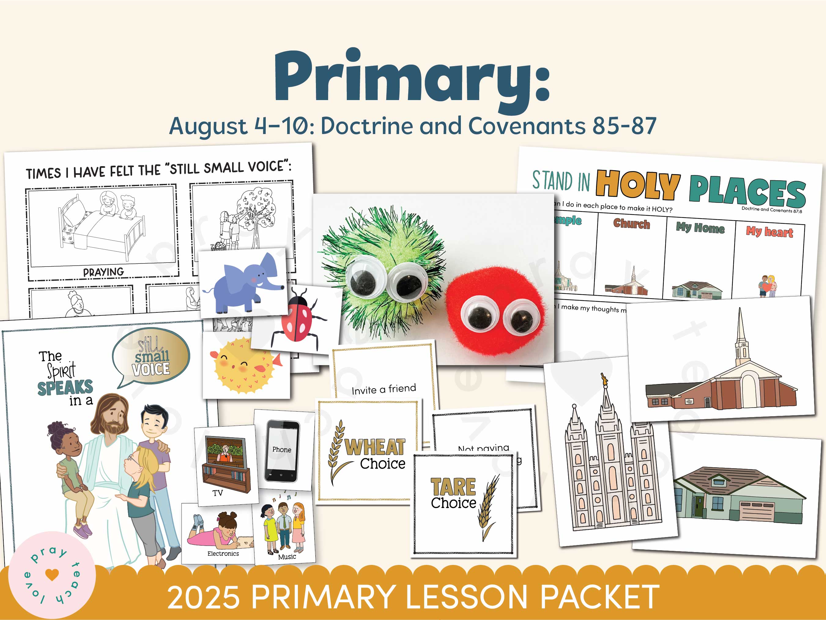 Activities and Learning Ideas for Primary Children August 4–10: “Stand Ye in Holy Places” | Doctrine and Covenants 85-87 | A companion to "Come, Follow Me—For Home and Church: Doctrine and Covenants 2025"