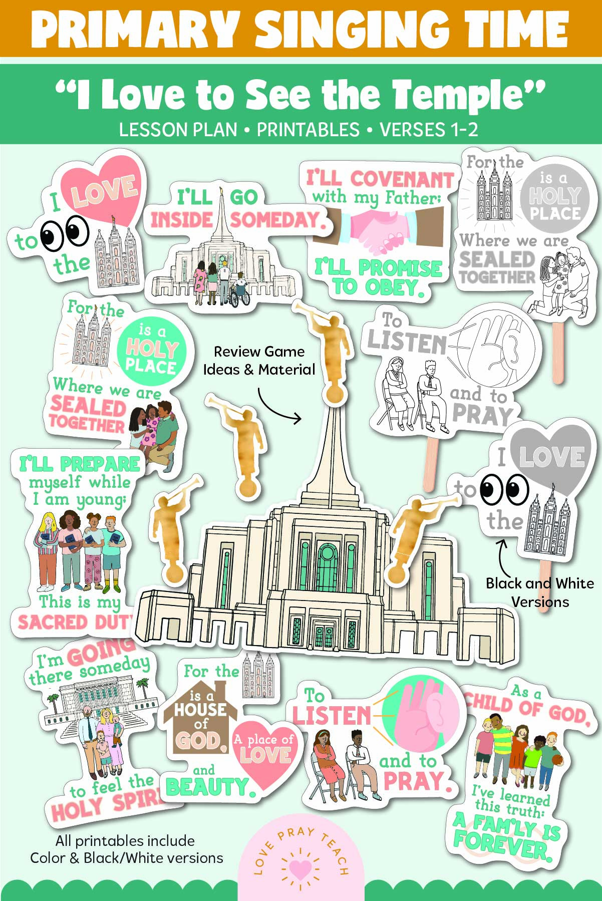 Primary Singing Time: I Love To See The Temple